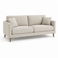 2-Sitzer Sofa Beige Polyester Rechteckig 180 x 85 x 85 cm