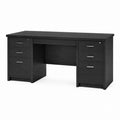 Schreibtisch mit 6 Schubladen Schwarz MDF Rechteckig 150 x 60 x 75 cm