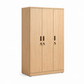 Büroschrank abschließbar Eiche Natur Spanplatte rechteckig 120 x 45 x 200 cm